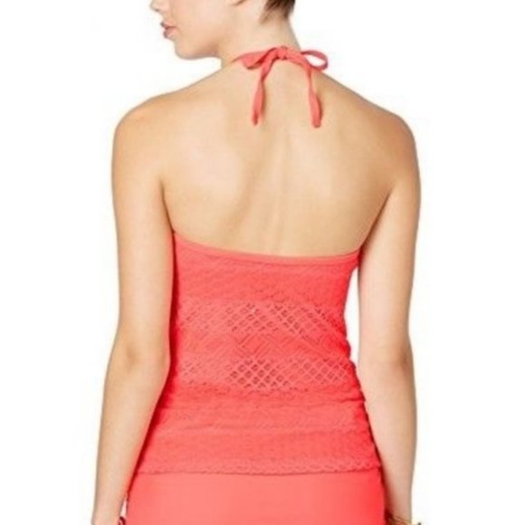 Island Escape Woman Underwire Crochet Tankini Top - Picture 2 of 4